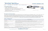 USB / Ethernet true RMS Power Sensor PWR-6RMS-RC True RMS Allows measurement of CW, modulated and multi tone signals Ethernet-TCP/IP- HTTP and Telnet Protocols (Supports DHCP and Static