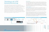 Testing of LTE beamforming - Rohde & Schwarz...2 Signal power To check the spectral conformity of the signal, the spec-trum of the REF channel is displayed below, and as expect-ed