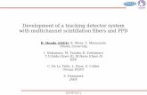 Development of a tracking detector system with …ndip.in2p3.fr/ndip11/AGENDA/AGENDA-by-DAY/Presentations/...NDIP2011 Development of a tracking detector system with multichannel scintillation