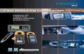 Field Measuring Instruments - HIOKI · 2017-11-20 · POWER & POWER QUALITY 5 Store data in 2GB SD Card LAN and USB2.0 interfaces POWER & POWER QUALITY TESTING Handheld Power Meter