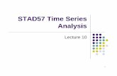 STAD57 Time Series Analysissdamouras/courses/STAD57H3...Durbin-Levinson Algorithm To find φ n for general ARMA model, we have to solve linear system: For large n, this can be very