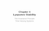 Chapter 4Chapter 4 Lyyp yapunov Stability - · PDF file 2019-12-02 · Chapter 4Chapter 4 Lyyp yapunov Stability ... — COS — a sin — bœ2 Example. Pendulum equation with friction