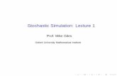Stochastic Simulation: Lecture gilesm/mc/stoch_sim/lec1.pdf · PDF file Correlated Normal Random Variables Sometimes we need a vector of Normally distributed variables with a prescribed
