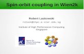 Spin-orbit coupling in Wien2ksusi.theochem.tuwien.ac.at/events/ws2019/Laskowski_rela... · 2019-08-08 · 11 Spin orbit-coupling SOC is active only inside atomic spheres, only spherical