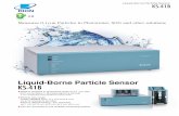 Liquid-Borne Particle Sensor KS-41B¤tter/KS-41B...Measures 0.1μm Particles in Photoresist, SOG and other solutions KS-41B Liquid-Borne Particle Sensor m sizeDetects particles in