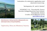 Evaluation of a telemetric application and electronic insect trap ... - Livemedia.gr · 2018-05-25 · Evaluation of a telemetric application and electronic insect trap. Tachopoulos,