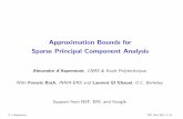 Approximation Bounds for Sparse Principal …bigdata2013.sciencesconf.org/conference/bigdata2013/...Approximation Bounds for Sparse Principal Component Analysis Alexandre d’Aspremont,
