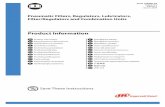 Product Information Manual, Pneumatic Filters, Regulators ...€¦ · Information Manual 15301765. Manuals can be downloaded from fluids.ingersollrand.com. ... consistent air pressure