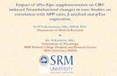 Impact of rHu-Epo supplementation on CRF induced ... · ERYTHROPOIETIN (EPO) EPO - Glycoprotein (30.4 kDa) and it is widely known as the major growth factor for the RBC production