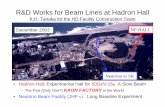 R&D Works for Beam Lines at Hadron Hall - KEK · 2004-08-23 · December 2003 • Hadron-Hall: Experimental Hall for 50GeV-15μA Slow Beam – The First (Only One?) KAON FACTORY in
