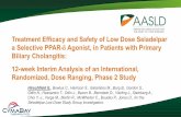 Treatment Efficacy and Safety of Low Dose Seladelpar a ......1 Treatment Efficacy and Safety of Low Dose Seladelpar a Selective PPAR-δAgonist, in Patients with Primary Biliary Cholangitis: