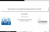 Heavy flavour and quarkonia measurements from LHCb · designed for studies of heavy ﬂavour quarks in pp collisions - excellent vertexing, tracking and PID capability but is becoming