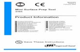 Product Information Manual, Model 3103 Mini ... 80181670_ed3 ES-1 ES Información de seguridad sobre el producto Uso indicado: Estas herramientas se utilizan para suavizar las soldaduras