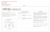 Ernie Ball Expression Tremolo Pedal Manual 10/27/17 - Rev ...€¦ · tremolo and reverb affecting the signal. TOE DOWN - Tremolo and reverb effects at maximum, set by their respective