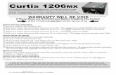 Curtis 1206MX - FSIP PDS with 1206MX Control.pdfEZGO PDS (Curtis 1206MX) DIAGNOSTICS STEPS TO PERFORM BEFORE CONTROL INSTALLATION Curtis 1206 MX This sheet is provided to aid in the