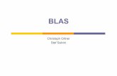 BLAS - Department of Computer Science, University of Oxford · 2006-10-19 · Getting the BLAS π “Model” BLAS ν Model implementation in Fortran ν No optimization in source