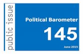 Political Barometer - Public Issue · ΚΚΕ* ANEL* PASOK* Retreat Not retreat No opinion * Indicative data due to small numerical base. June 2015 April-June 2015 Rather the partners