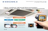 Non-contact infrared thermometer featuring simple, one-touch measurement - Hiokihioki.vn/media/uploads/filesupload/FT3700-20E5-68E(3).pdf · 2016-12-03 · NFE TEMMETE FT3700, FT3701