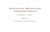 Statistical Molecular Thermodynamicspollux.chem.umn.edu/4501/Lectures/ThermoVid_10_01.pdfStatistical Molecular Thermodynamics Christopher J. Cramer Video 10.1 Euler’s Theorem and