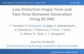 Low-Distortion Single-Tone and Two-Tone Sinewave …...21/Sep/2011 GunmaUniversity KobayashiLab International Test Conference 2011 Poster No.19 Low-Distortion Single-Tone and Two-Tone