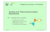Analog and Telecommunication Electronics · PDF file 29/06/2011 - 1 ATLCE - D5 - © 2010 DDC Politecnico di Torino - ICT School Analog and Telecommunication Electronics D5 - Special