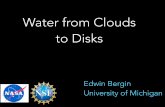 Water from Clouds to Disks - IAU · Du & Bergin 2014 • adopt physical model of gas and dust distribution - fit the dust SED • solve (2D) dust radiation transfer • propagate