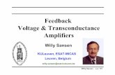 Feedback Voltage & Transconductance Amplifiersextras.springer.com/2006/978-0-387-25746-4/Chapter_13.pdf · Series-shunt FB for Voltage amplifiers. ... Shunt feedback lowers impedance