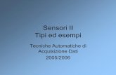 Sensori II Tipi ed esempipeople.na.infn.it/.../CorsoAcq/Trasp/Lezione3/EsempiDiSensori.pdf · Fabio Garufi - TAADF 2005-2006 13 Termistori • Sono semiconduttori e la loro termoresistenza
