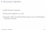 6. Max-product algorithm - University Of 6. Max-product algorithm MAP elimination algorithm Max-product
