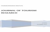 JOURNAL OF TOURISM RESEARCH · Tourism Research Institute. JOURNAL OF TOURISM RESEARCH VOL 7 5 E D I T O R I A L B O A R D EDITOR IN CHIEF Dimitrios Laloumis, Ph.D Technological Education