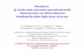 Paradoxes of steady-state and pulse operational mode ... · Paradoxes of steady-state and pulse operational mode characteristics of silicon detectors irradiated by ultra-high doses