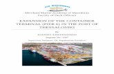 Expansion of the Container Terminal (Pier 6) in the Port ...€¦ · RO/RO facilities in the conventional port and the container terminal. Hazardous cargo handling (IMO Table) in