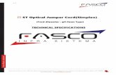 ST Optical Jumper Cord(Simplex)fascoinfrasistema.com.mx/modulos/productos/pdf/ST Optical Jumpe… · Permissible deviation in dimensions without tolerance indication is in accordance