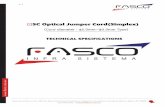 SC Optical Jumper Cord(Simplex) Optical jumpe · PDF file Permissible deviation in dimensions without tolerance indicatio is in accordance with JIS B 0405 class m, as shown in Table3.