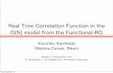 Real Time Correlation Function in the O(N) model from the ... · Real Time Correlation Function in the O(N) model from the Functional-RG Kazuhiko Kamikado ... with the right vertical