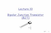 Lecture 10 Bipolar Junction Transistor (BJT)eng.staff.alexu.edu.eg/.../Lecture_10_BJT.pdf · Bipolar Junction Transistor (BJT) – Cont’d ... I-V characteristics of BJT (cont’d)