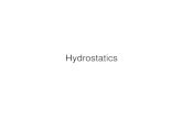 HYDROSTATICS N.ppt [Read-Only] - cvut.czhydraulika.fsv.cvut.cz/.../2006/02_Hydrostatics.pdf(one-dimensional form) CHANGE OF PRESSURE. K141 HYAE Hydrostatics 5 Euler hydrostatic equation