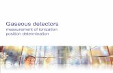 Gaseous detectors - DESY · Influences the timing behavior of gas detectors ... Avalanche process via impact ionization: Important for the gain factor of the gas detector ... Production