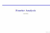 Fourier Analysis - TU Delft OCW · Fourier Analysis Continuous Fourier transform Discrete Fourier Transform and Sampling Theorem Linear Time-Invariant (LTI) systems and Convolution