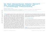 Is the Quantum State Real? An Extended Review of -ontology ... · An Extended Review of-ontology Theorems Matthew Saul Leifer Perimeter Institute for Theoretical Physics, 31 Caroline