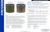 Separator Element Upgrade Hy-Pro ... - Hy-Pro Filtration · filtration polishing pass that delivers lower ISO codes in addition to high efficiency water removal. Water Removal (High