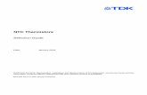 NTC thermistors, selction guide - TDK Electronics · 2018-03-07 · NTC thermistors for temperature measurement Type TA °C RR Ω TR °C ∆RR/RR B25/100 K Page Probe assemblies B57020M2