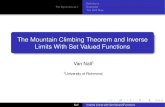 The Mountain Climbing Theorem and Inverse Limits With Set …lya.fciencias.unam.mx/paty/etc/Van-Nall-curso.pdf · 2018-09-03 · The Dynamics of ˙ Deﬁnitions Examples The Shift
