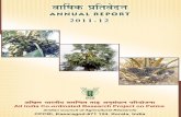 AICRP on Palms Annual Report 2011- AICRP on Palms Annual Report 2011-12 Compiled and edited by Dr. H.P. Maheswarappa Dr. V. Krishna Kumar Dr. George V. Thomas Hindi Translation Smt.