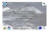 The Meridian Integral: A potential new tool for assessing ... · An ocean biogeochemistry tracer (biology + temp effects + ventilation) which is conservative with respect to land