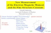 Gabrielse New Measurement of the Electron Magnetic Moment …g2pc1.bu.edu/lept06/GabrielseTalk.pdf · 2006-06-27 · Gabrielse New Measurement of the Electron Magnetic Moment and