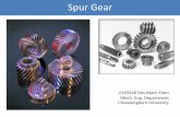 Spur Gearpioneer.netserv.chula.ac.th/~rchanat/2103320 Des... · Spur Gear. 2103320 Des Mach Elem Mech. Eng. Department Chulalongkorn University. Gear force analysis (1) Pinion . Gear
