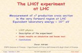 The LHCf experiment at LHC - SciFi Belts 1 MIP > 5 p.e. MAPMT+FEC VA32HDR14 chip from IDEAS •1 µs shaping time •Huge dynamic range (30 pC) •32 channels Prague – September