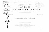 J O U R N A L O F MILK TECHNOLOGY · the process of extracting vitamin D from the original Cod Liver Oil was developed, and who still owns this process. VITEX LABORATORIES, INC. A