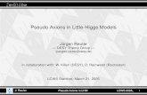 Pseudo Axions in Little-Higgs Models - DESYreuter/downloads/lcws05.pdf · Pseudo Axions in Little-Higgs Models Jurgen Reuter¨ — DESY Theory Group — hjuergen.reuter@desy.dei in